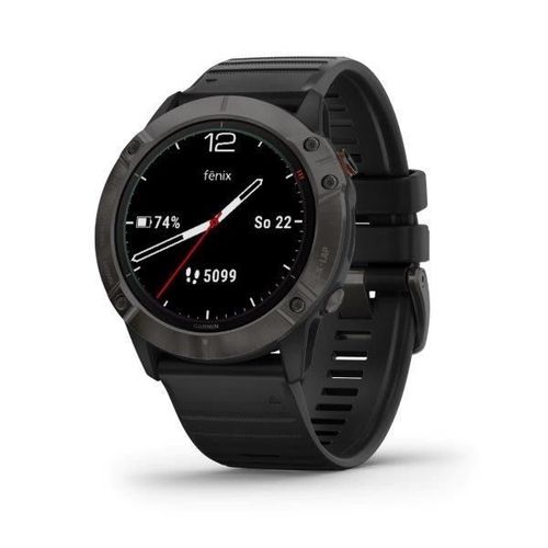 Garmin fenix6X PRO Solar, TitaniumGrayDLC/Black Band (MAP/Music) 010-02157-94