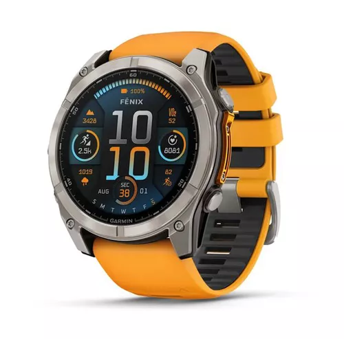 Fenix 8 – 51 mm, AMOLED Sapphire, Titanium s Orange/Graphite 010-02905-11