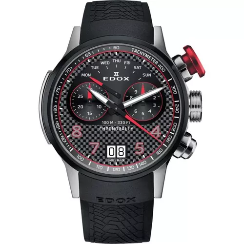 EDOX Chronorally Quartz Chronograph 38003-TINRO-CARO